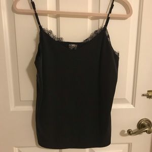 Black Lace Trim Cami